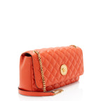 Versace Quilted Lambskin Medusa Medium Flap Bag