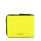 Versace Rubberized Calfskin Medusa Zip Bi-Fold Wallet (SHF-WKnEPa)