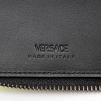 Versace Rubberized Calfskin Medusa Zip Bi-Fold Wallet (SHF-j7XkMO)