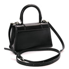 Balenciaga Grained Calfskin Hourglass Top Handle Bag XS Black