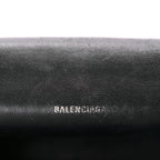 Balenciaga Grained Calfskin Hourglass Top Handle Bag XS Black