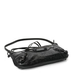 Balenciaga Agneau Arena Classic Hardware Le City Pouch On Strap Black