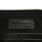 Balenciaga Agneau Arena Classic Hardware Le City Pouch On Strap Black