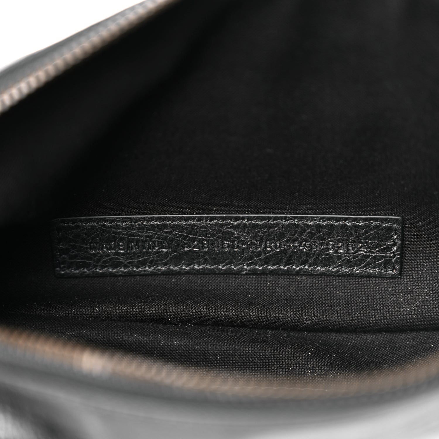 Balenciaga Agneau Arena Classic Hardware Le City Pouch On Strap Black