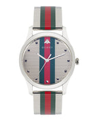 Gucci Mens  Stainless Steel 42mm Bracelet Fashion Watch