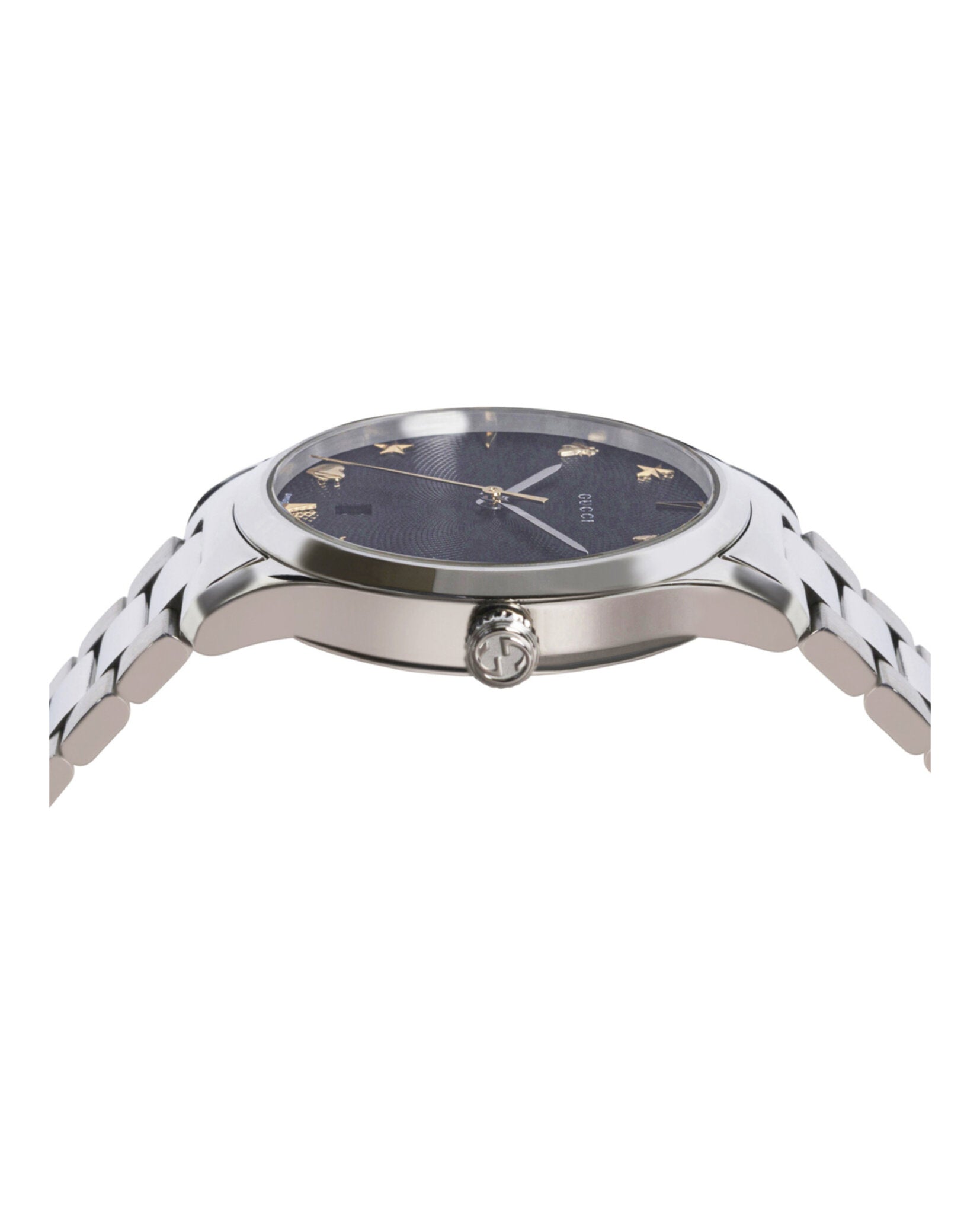 Gucci Mens  Stainless Steel 38mm Bracelet Fashion Watch