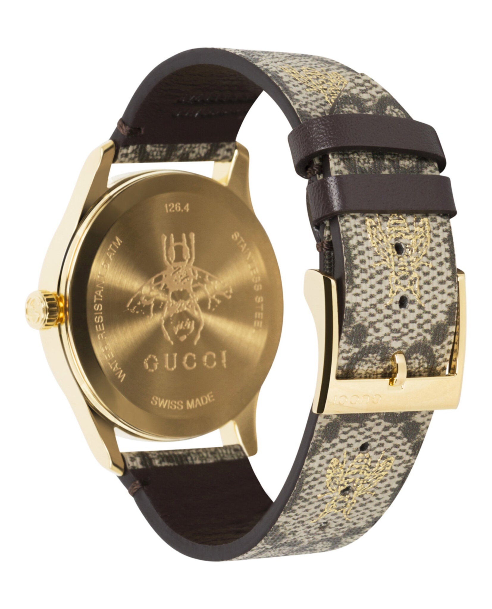 Gucci Womens  Gold 38mm Strap Fashion Watch