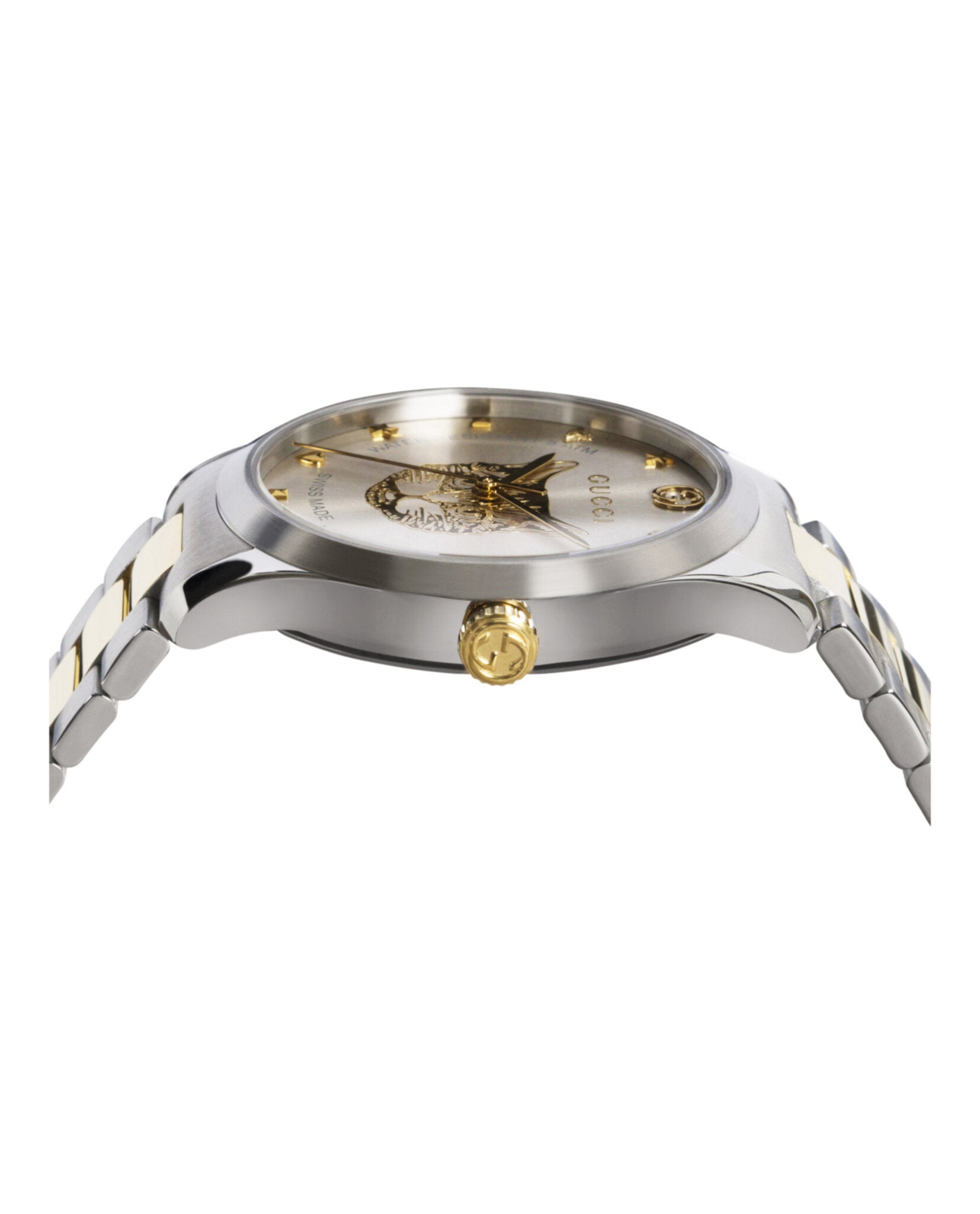 Gucci Womens  Two Tone 38mm Bracelet Fashion Watch