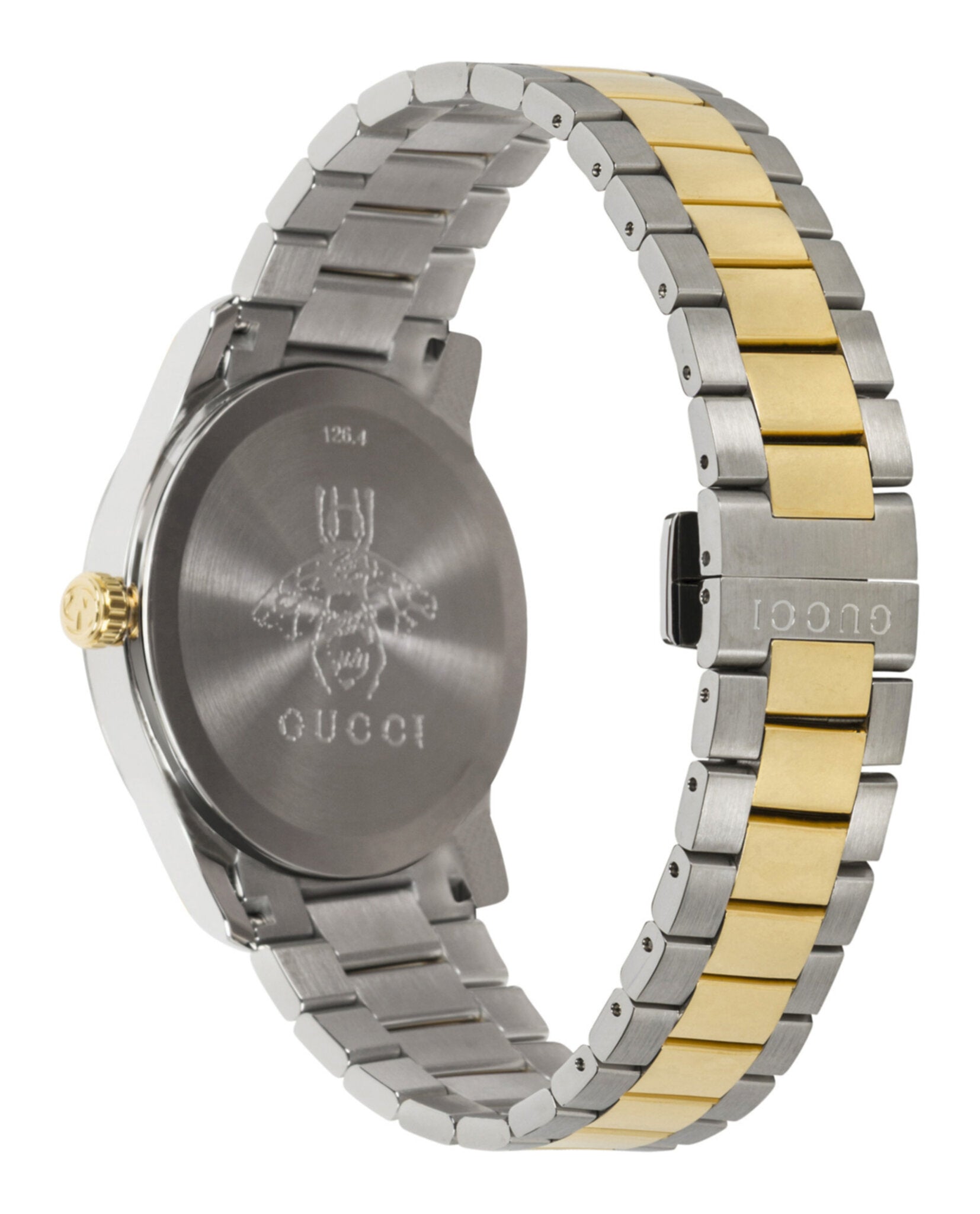 Gucci Womens  Two Tone 38mm Bracelet Fashion Watch
