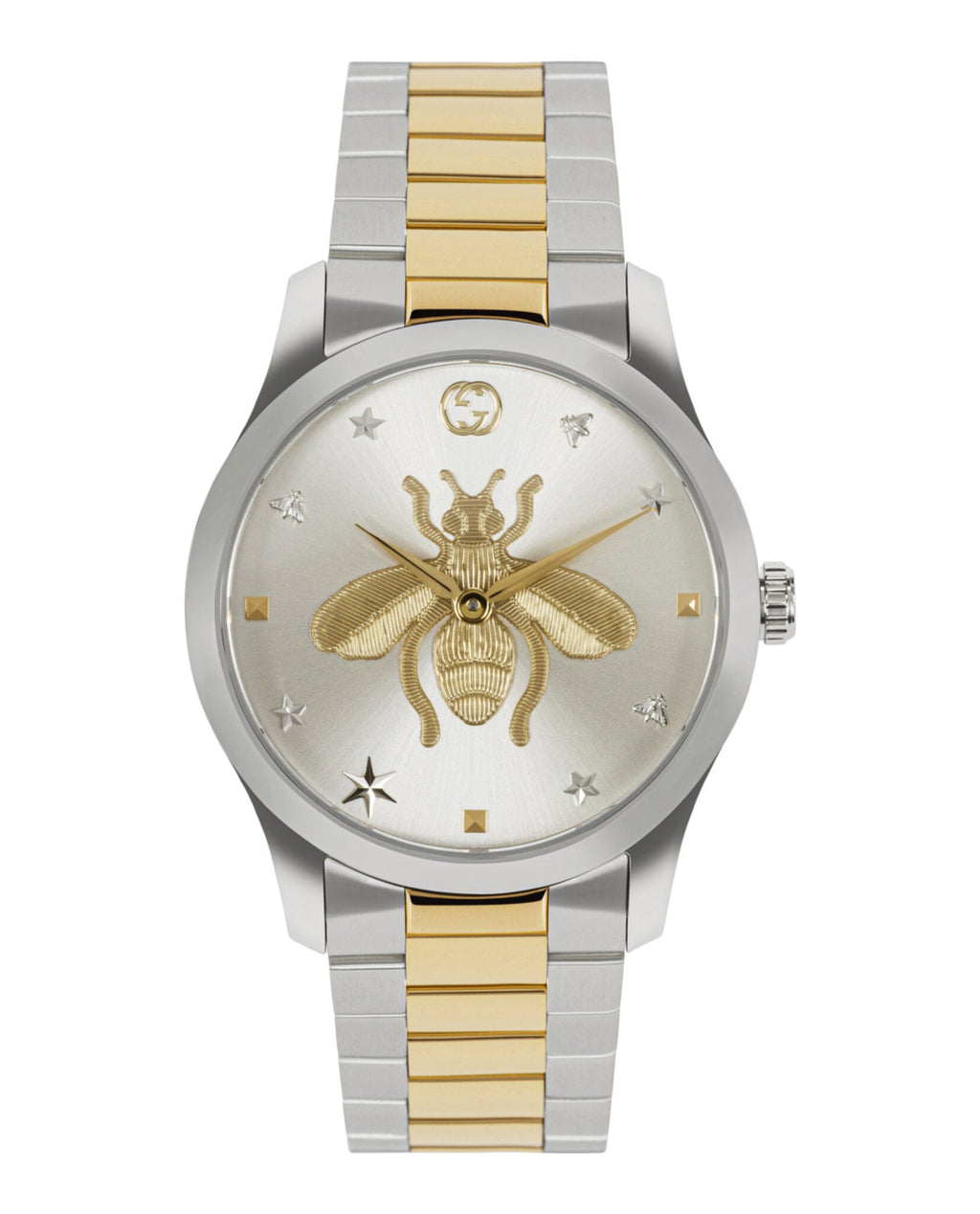 Gucci Unisex-Adult  Two Tone 38mm Bracelet Fashion Watch