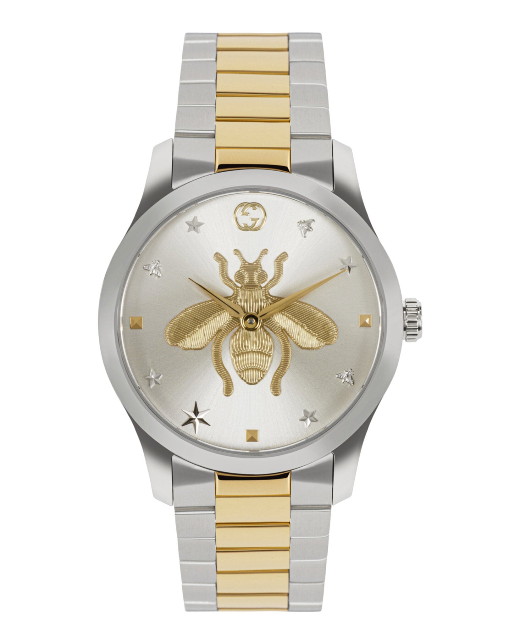 Gucci Unisex-Adult  Two Tone 38mm Bracelet Fashion Watch