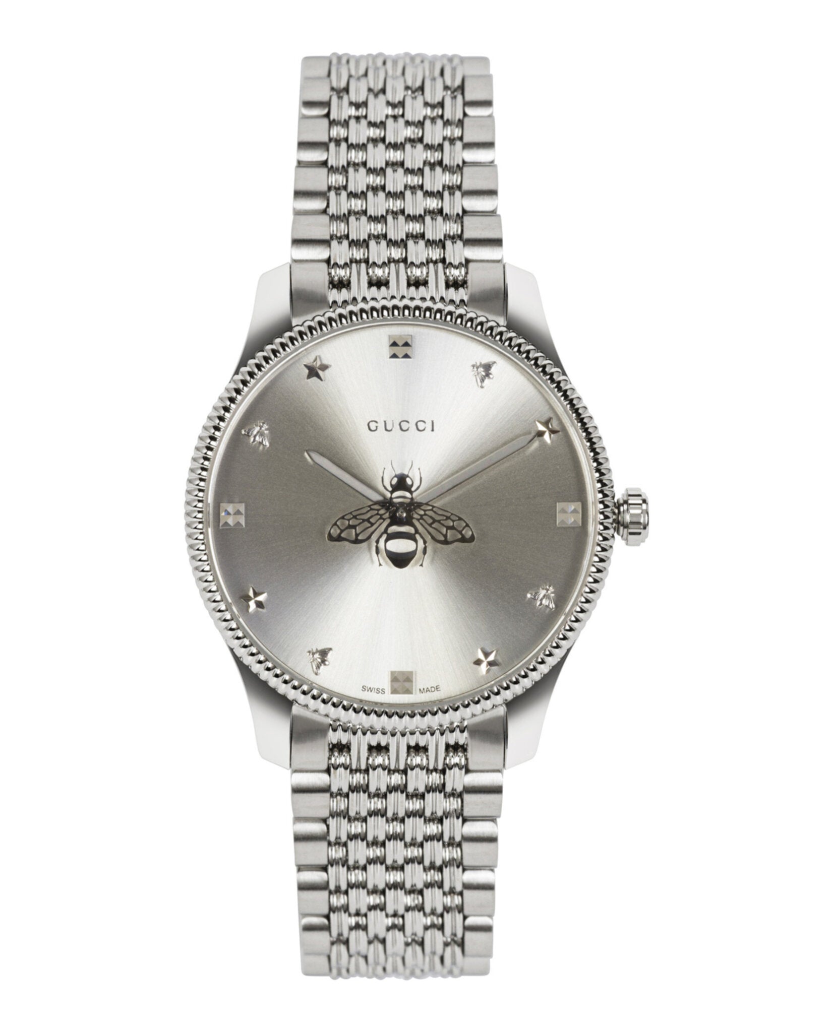Gucci Womens  Stainless Steel 36mm Bracelet Fashion Watch
