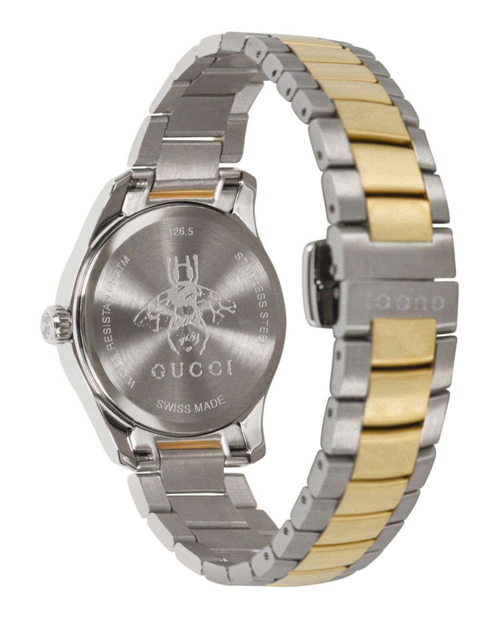 Gucci Womens  Two Tone 27mm Bracelet Fashion Watch