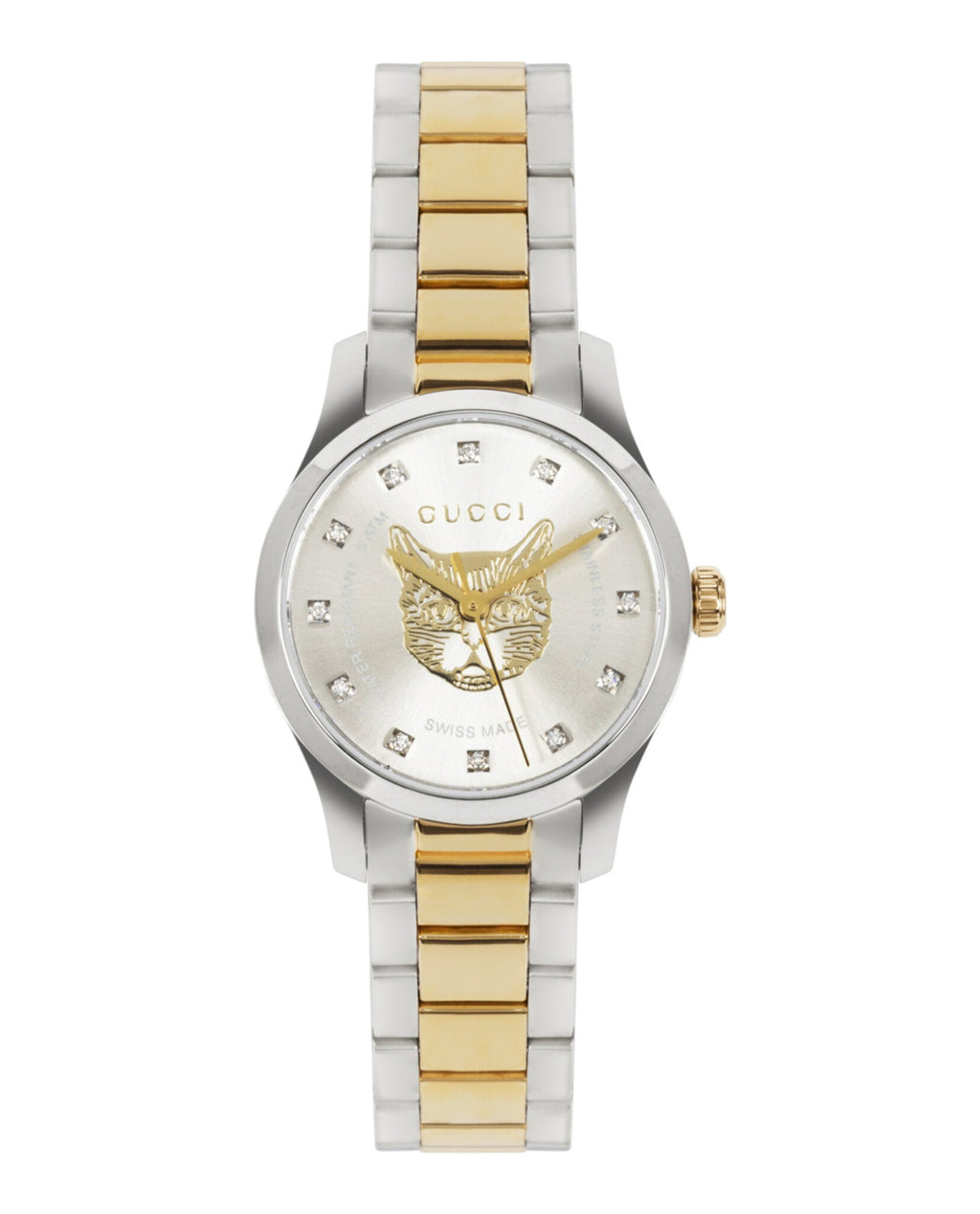 Gucci Womens  Two Tone 27mm Bracelet Fashion Watch