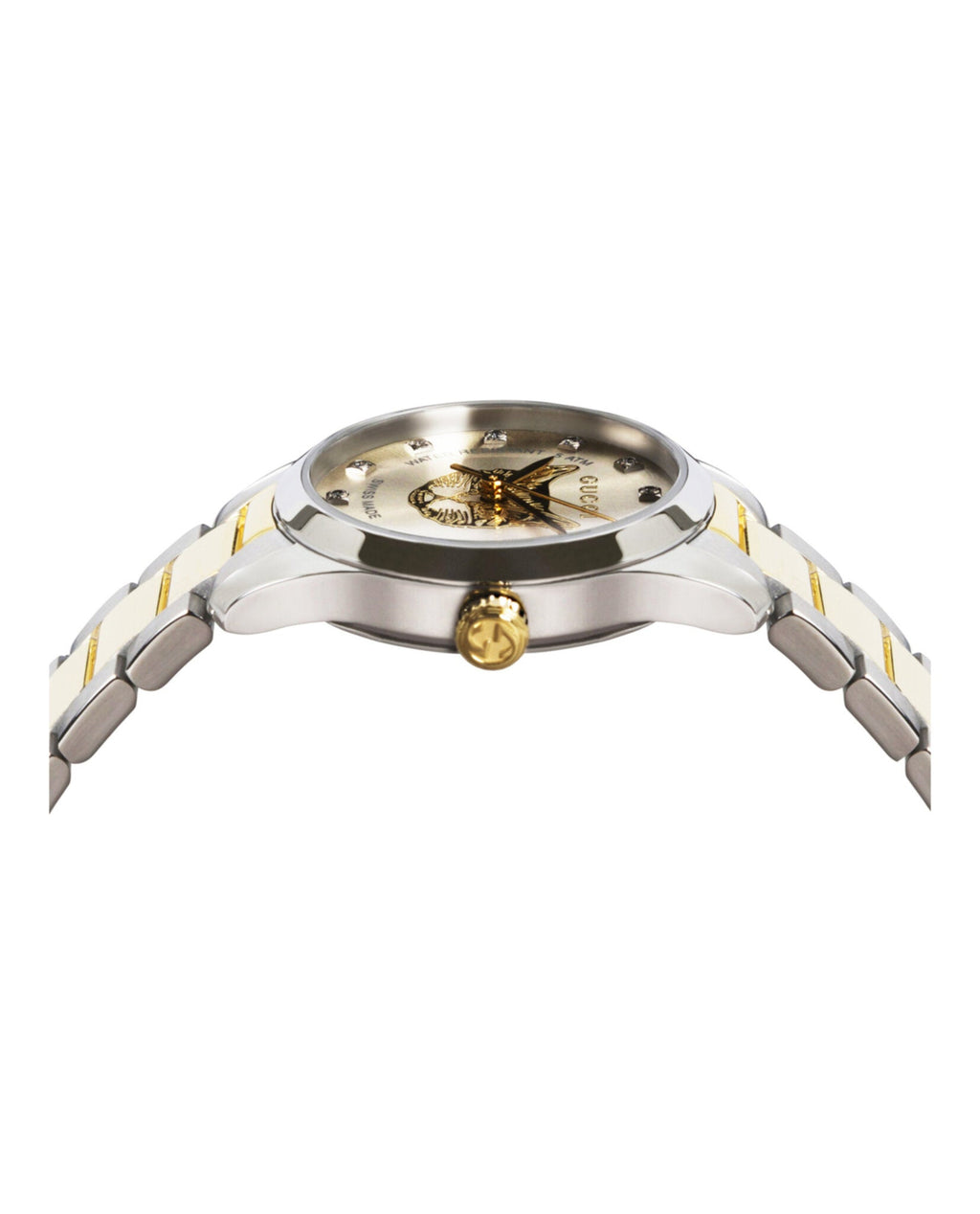 Gucci Womens  Two Tone 27mm Bracelet Fashion Watch