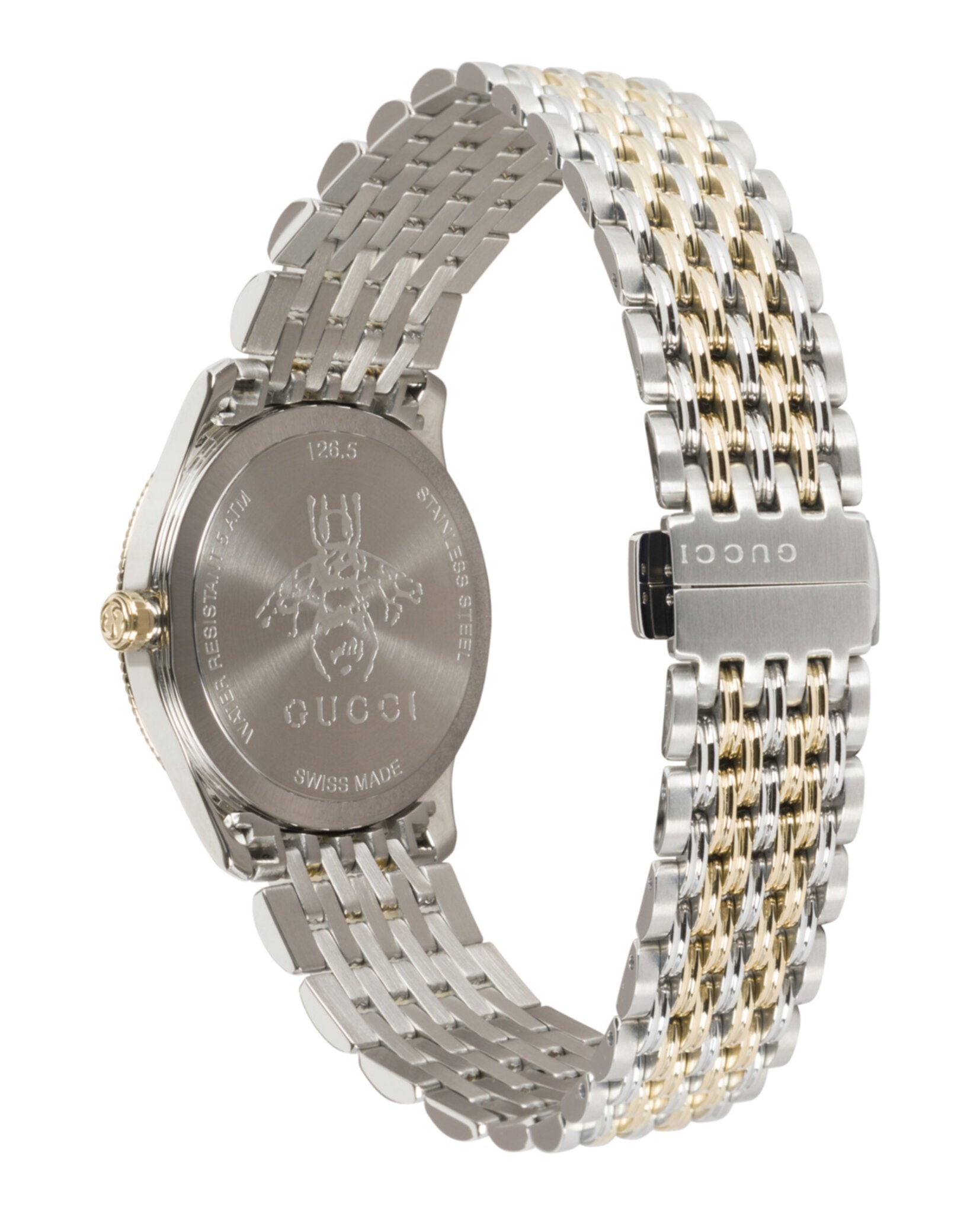 Gucci Womens  Two Tone 29mm Bracelet Fashion Watch