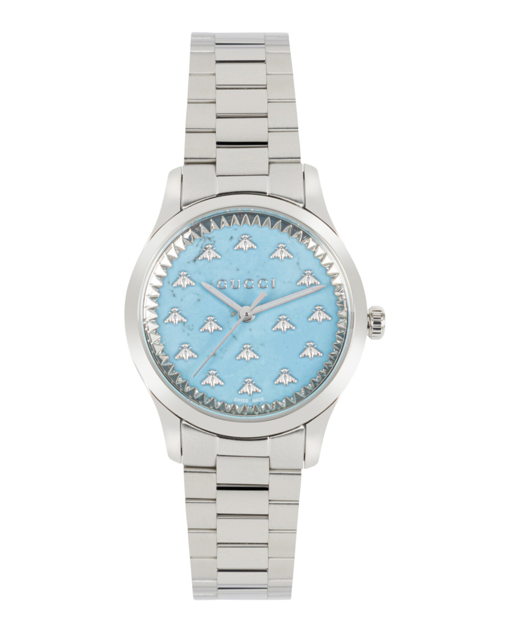 Gucci Womens  Stainless Steel 32mm Bracelet Fashion Watch