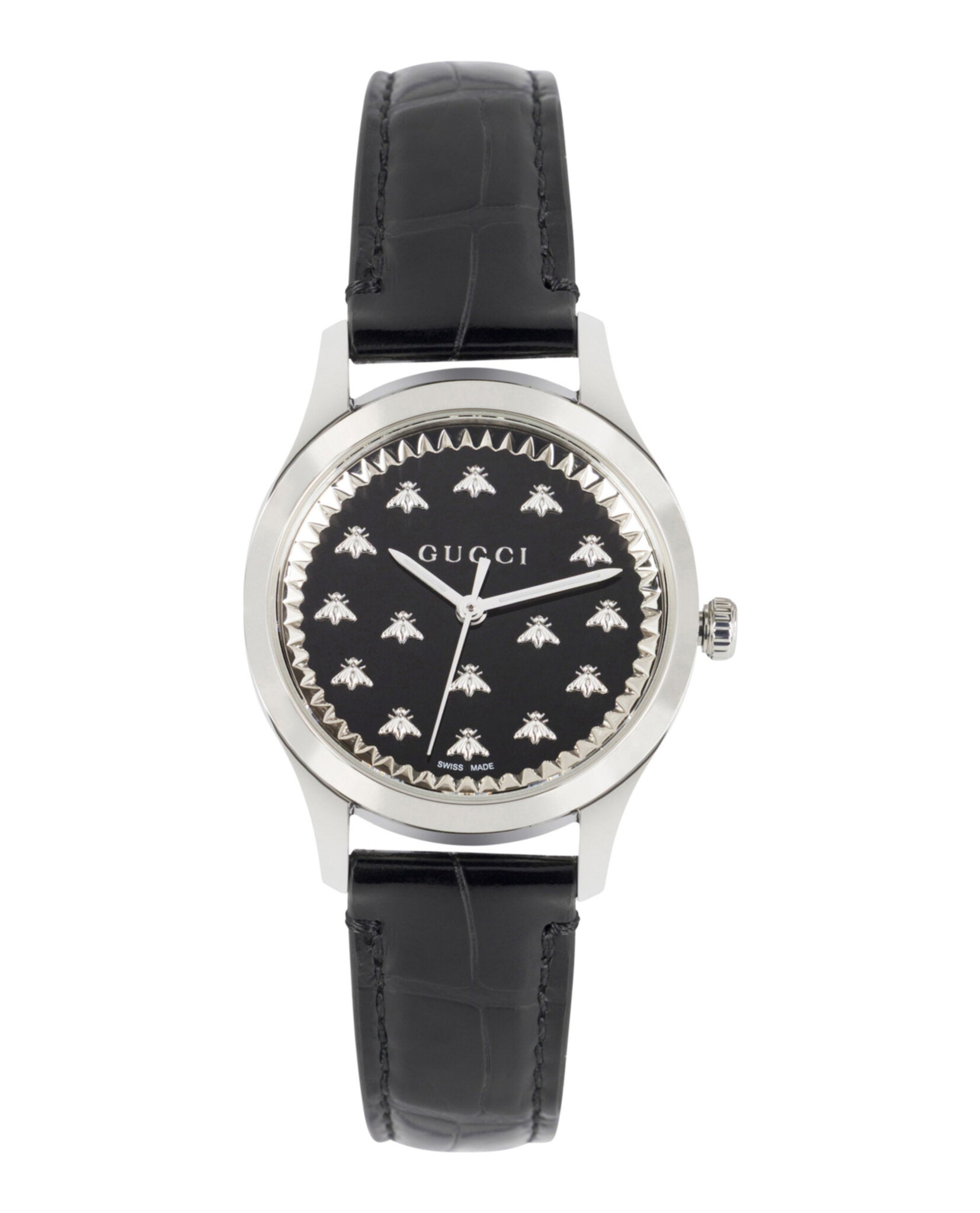 Gucci Womens  Stainless Steel 32mm Strap Fashion Watch