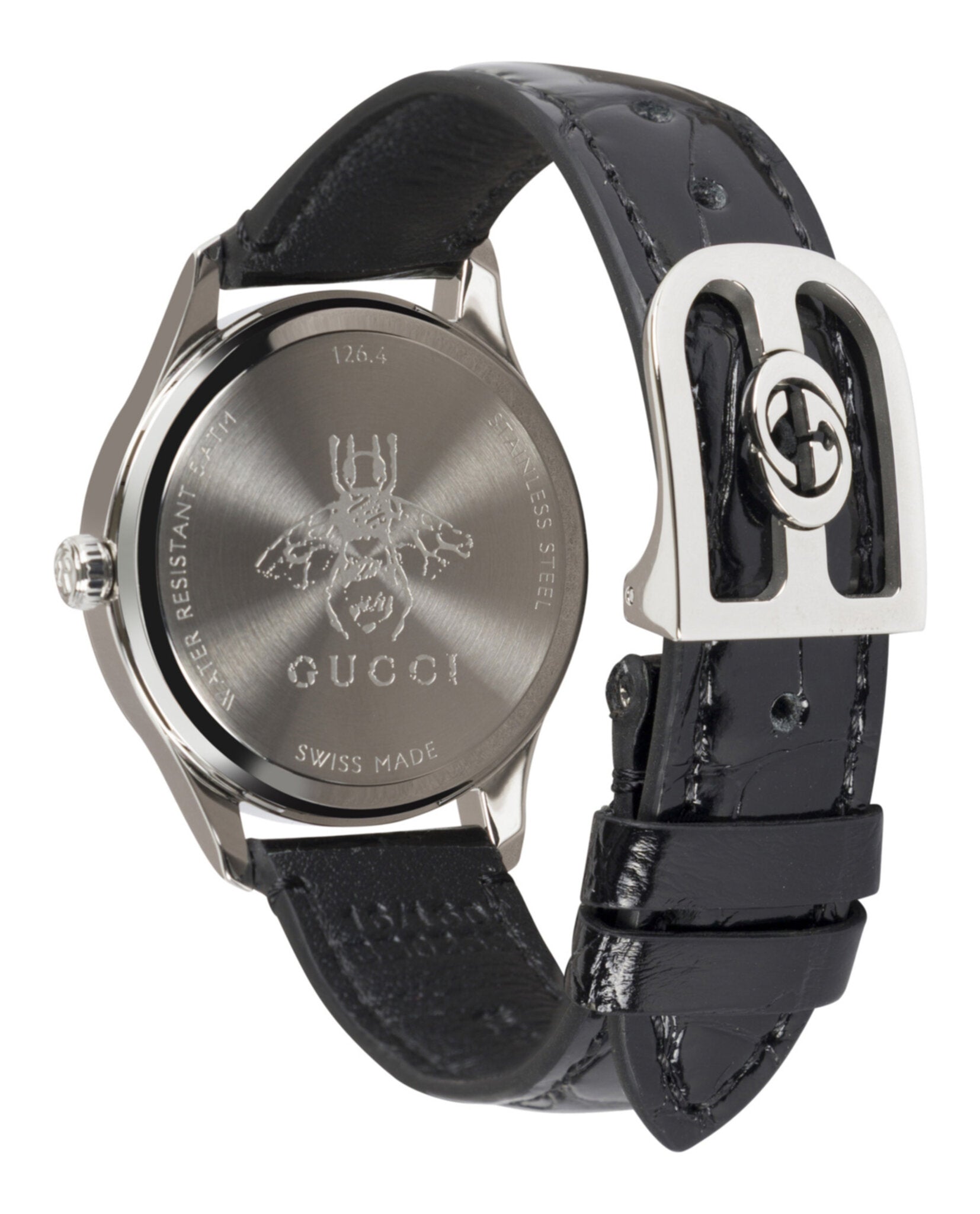 Gucci Womens  Stainless Steel 32mm Strap Fashion Watch