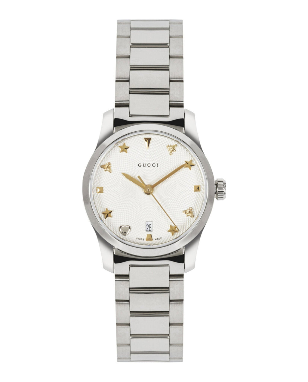 Gucci Womens  Stainless Steel 27mm Bracelet Fashion Watch