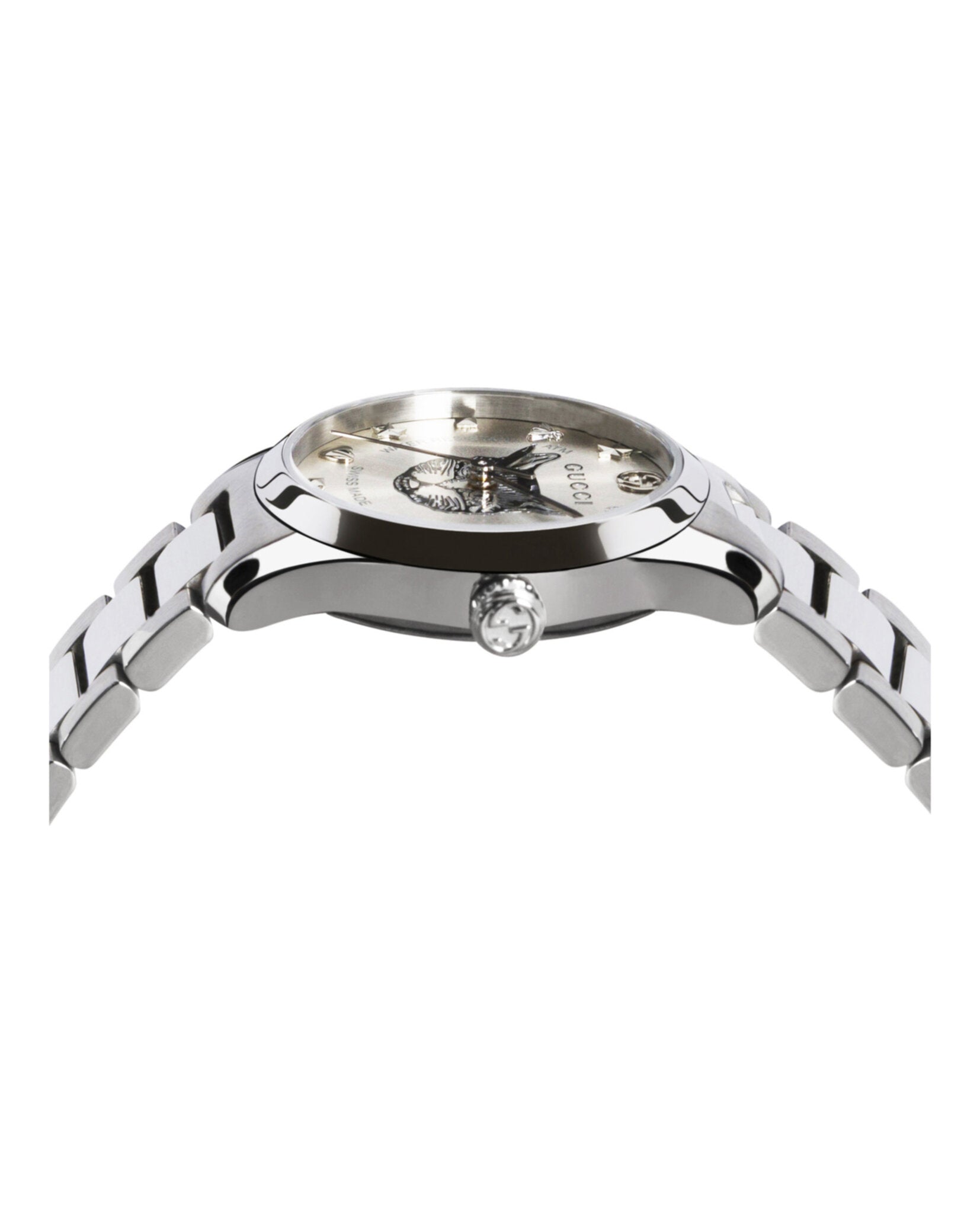 Gucci Womens  Stainless Steel 27mm Bracelet Fashion Watch