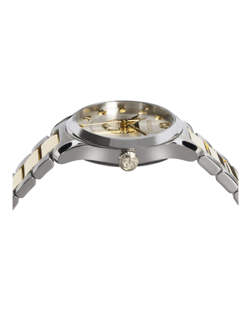 Gucci Womens  Two Tone 27mm Bracelet Fashion Watch