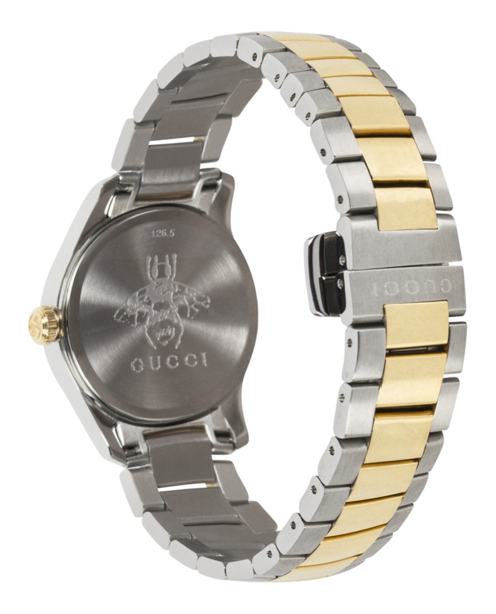 Gucci Womens  Two Tone 27mm Bracelet Fashion Watch