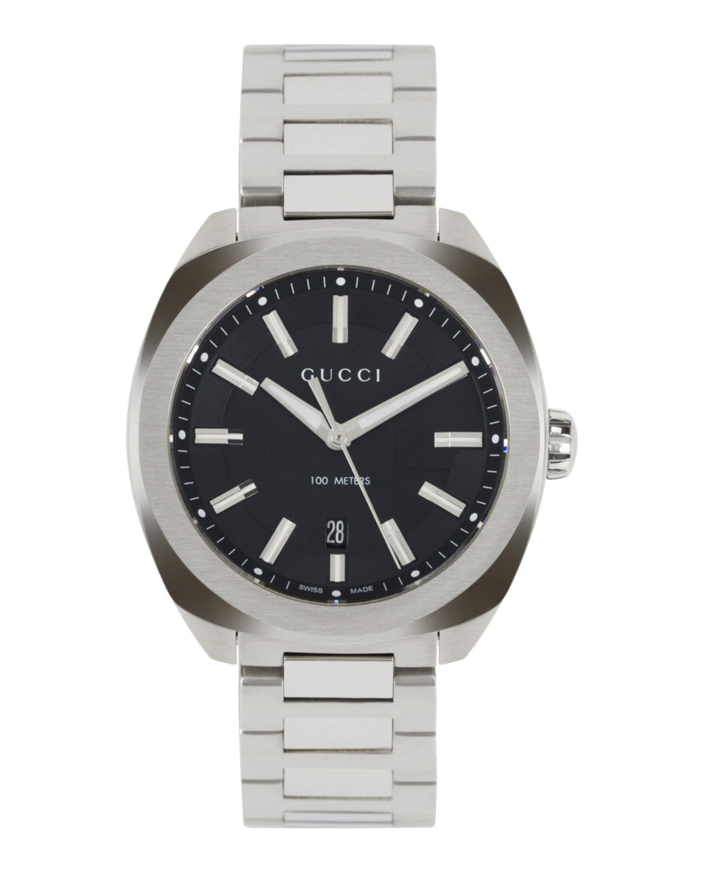 Gucci Mens  Stainless Steel 41mm Bracelet Fashion Watch