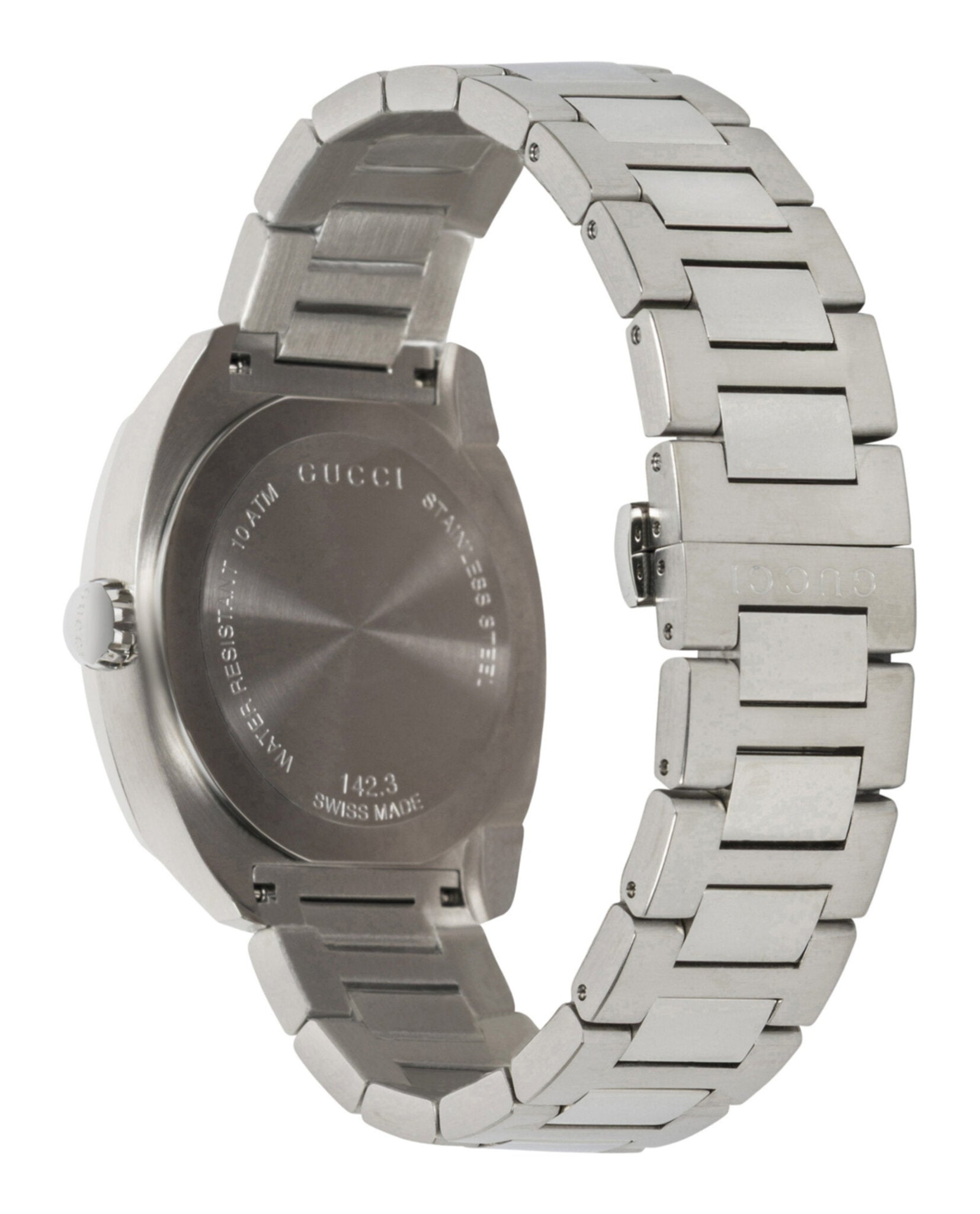 Gucci Mens  Stainless Steel 41mm Bracelet Fashion Watch