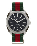 Gucci Mens  Stainless Steel 41mm Strap Fashion Watch