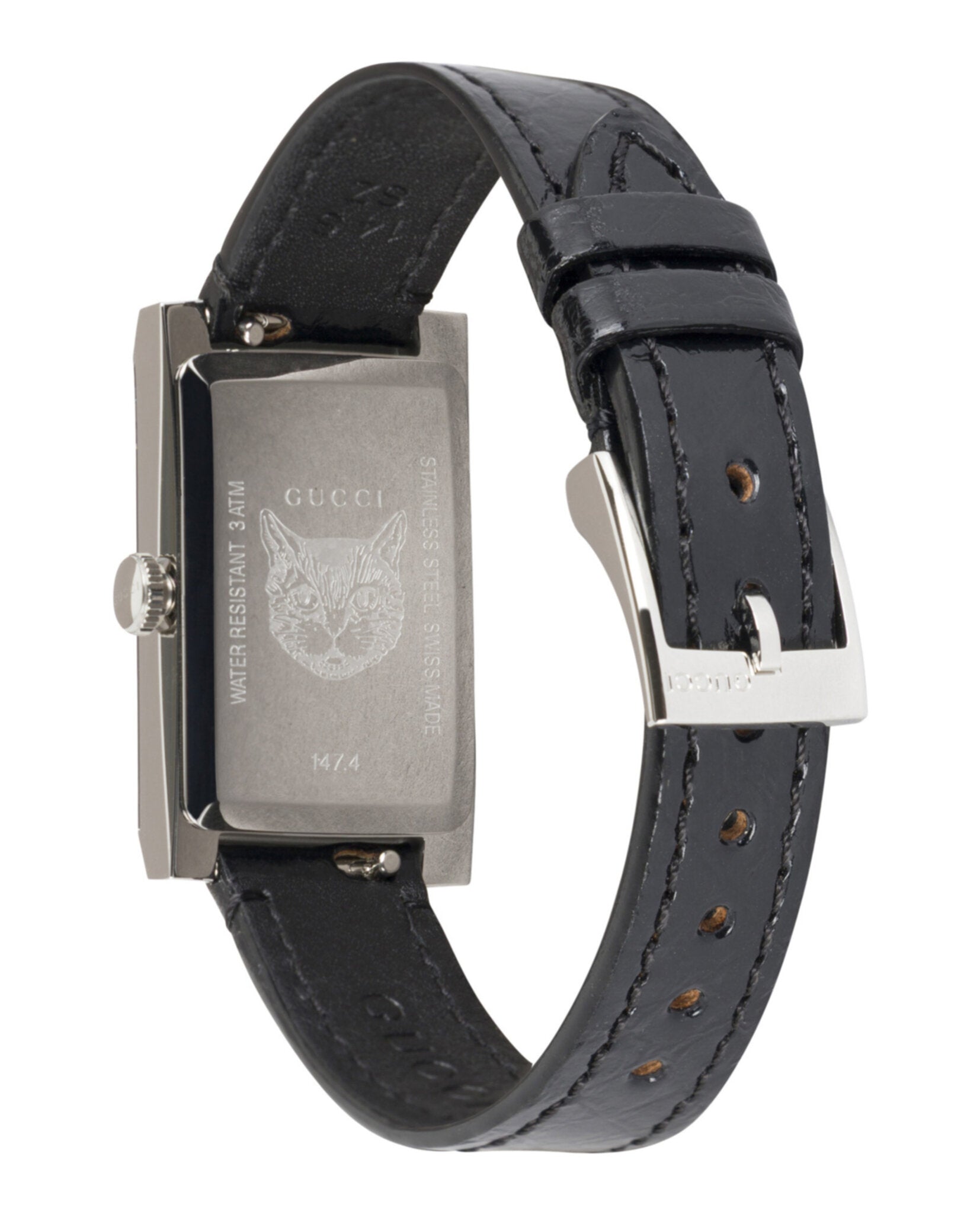 Gucci Womens  Stainless Steel 30mm Strap Fashion Watch