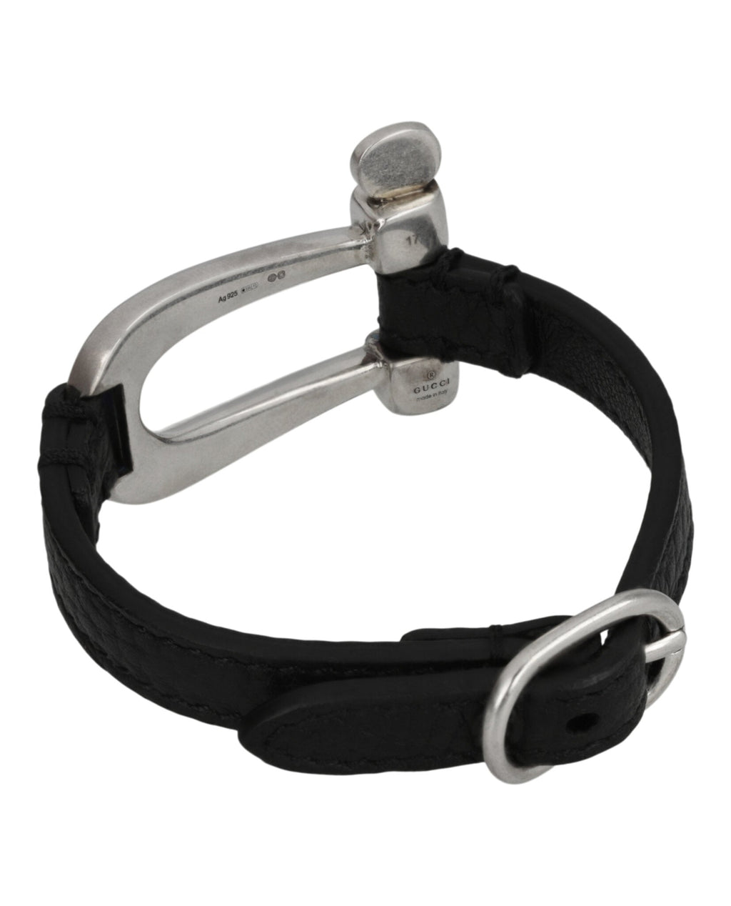 Gucci Unisex-Adult Horsebit Leather Bracelet