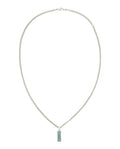 Gucci Womens Sterling Silver Logo Plaque Necklace