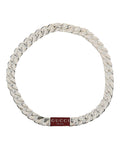 Gucci Womens Trademark Enamel Chain Necklace