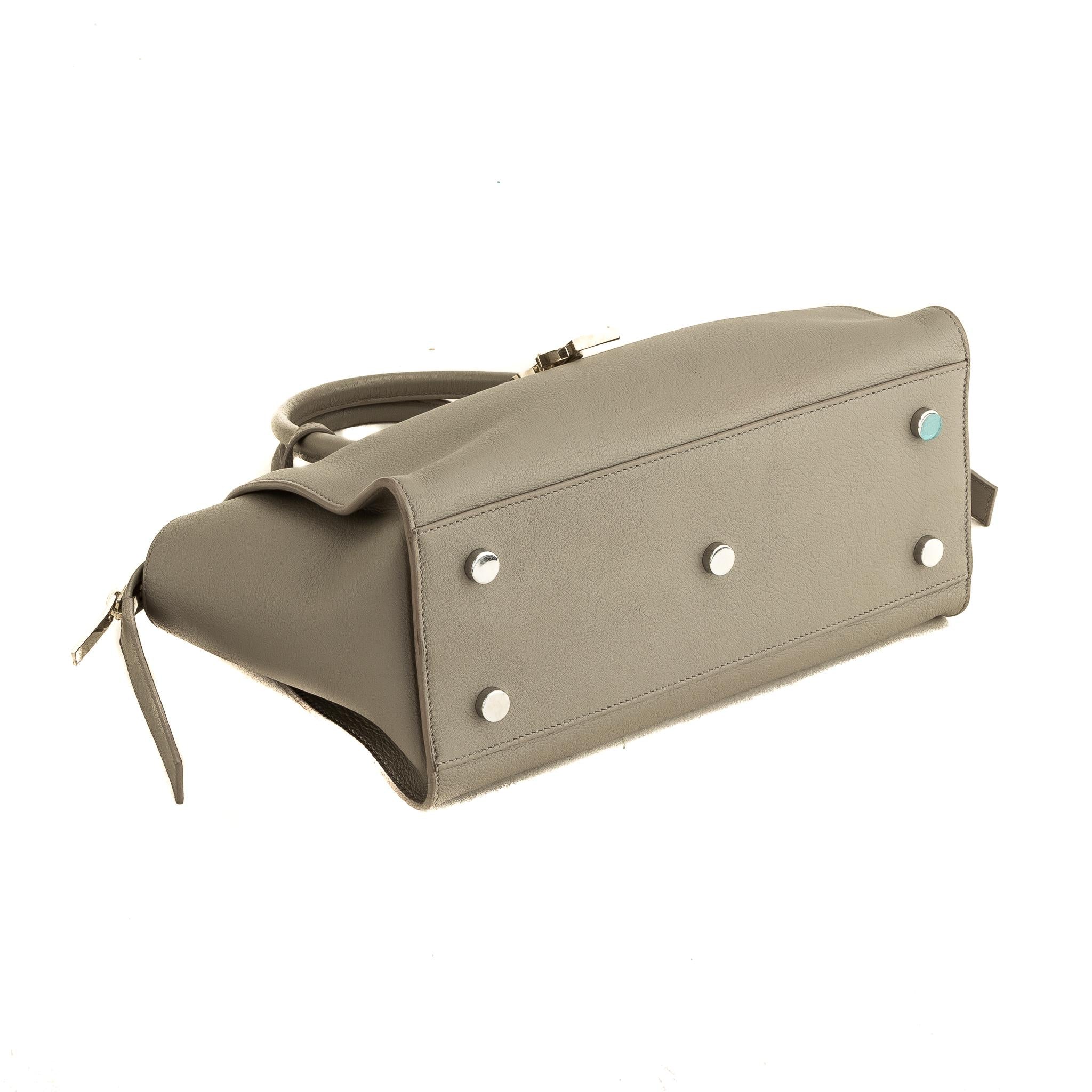 Yves Saint Calfskin Laurent Baby Downtown Cabas Satchel (SHF-11422)