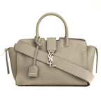 Yves Saint Calfskin Laurent Baby Downtown Cabas Satchel (SHF-11422)