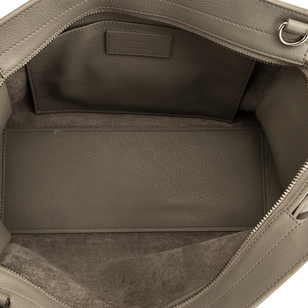 Yves Saint Calfskin Laurent Baby Downtown Cabas Satchel (SHF-11422)