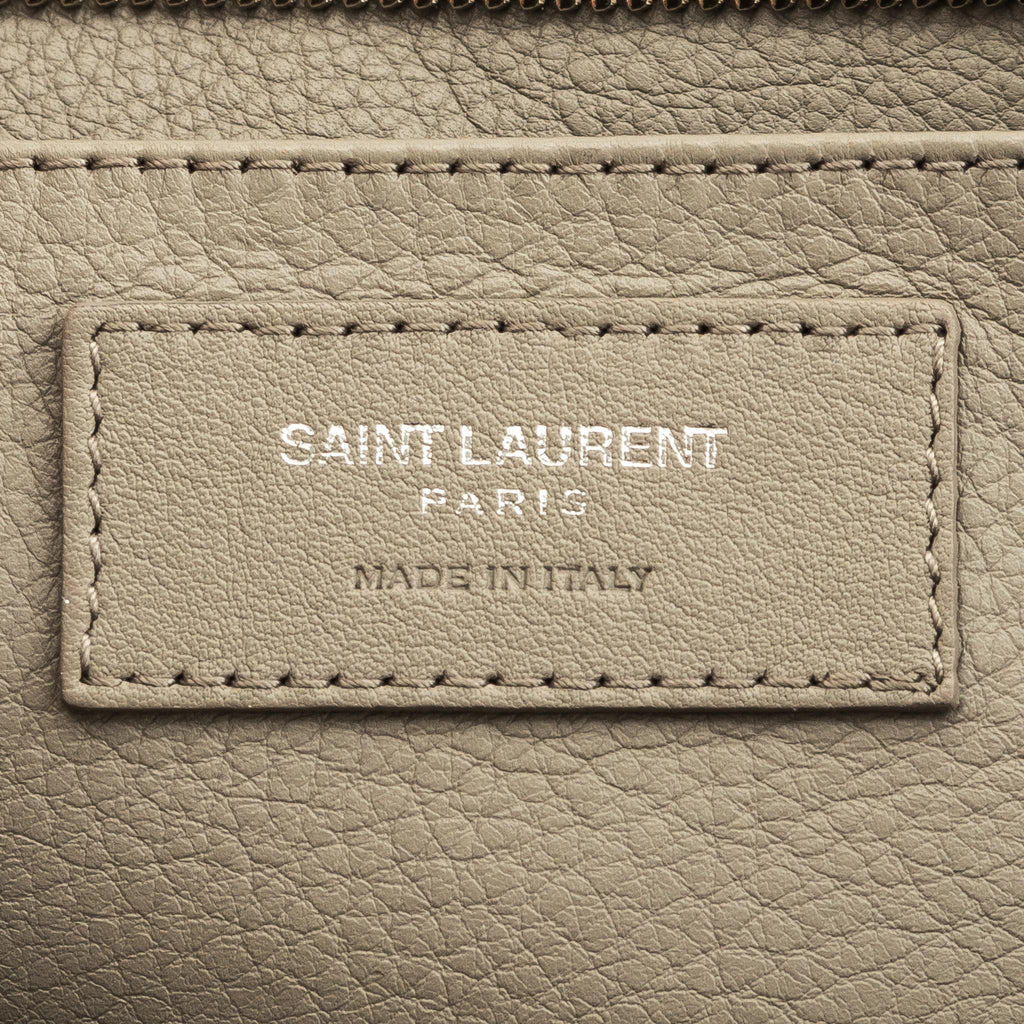 Yves Saint Calfskin Laurent Baby Downtown Cabas Satchel (SHF-11422)
