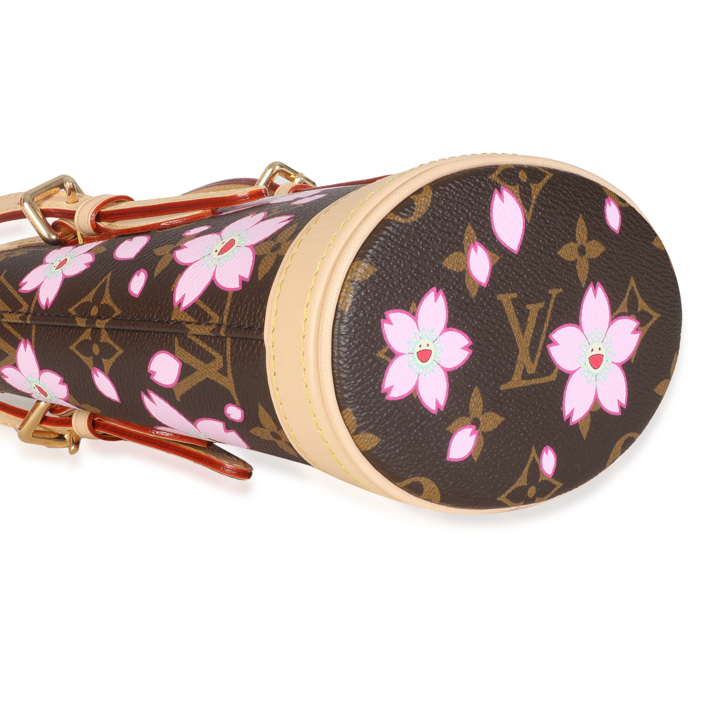 Louis Vuitton x TM Sakura Brown Monogram Cherry Blossom Nano Bucket