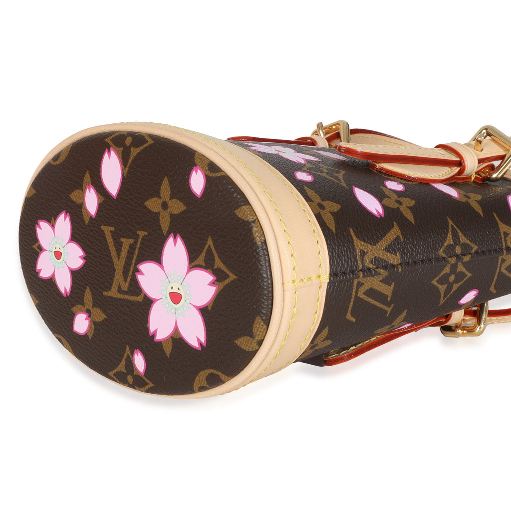 Louis Vuitton x TM Sakura Brown Monogram Cherry Blossom Nano Bucket