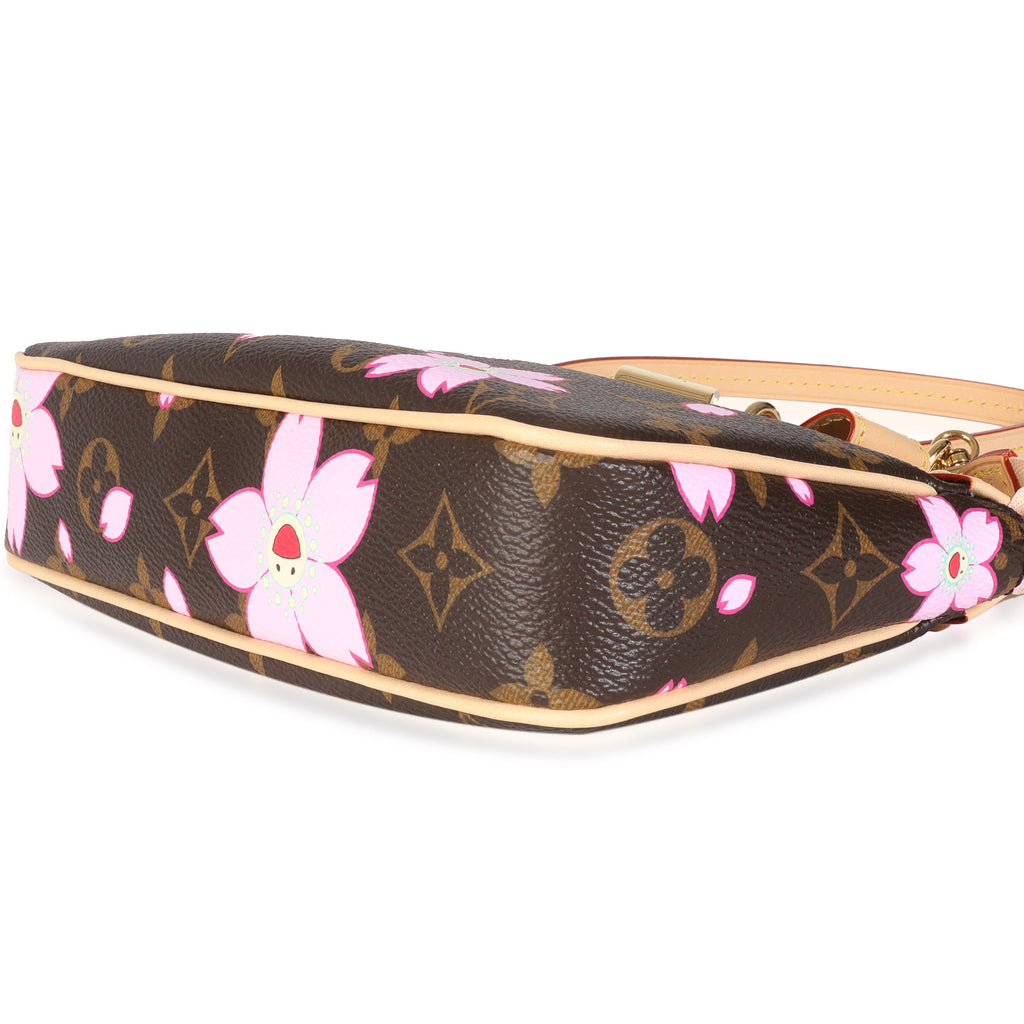 Louis Vuitton x TM Sakura Brown Monogram Canvas Pochette Accessoires