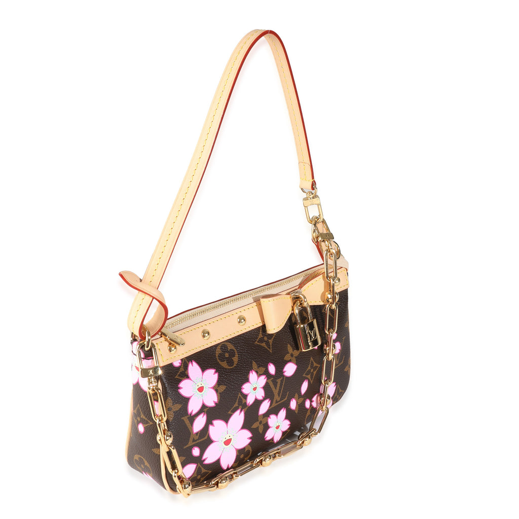 Louis Vuitton x TM Sakura Brown Monogram Canvas Pochette Accessoires