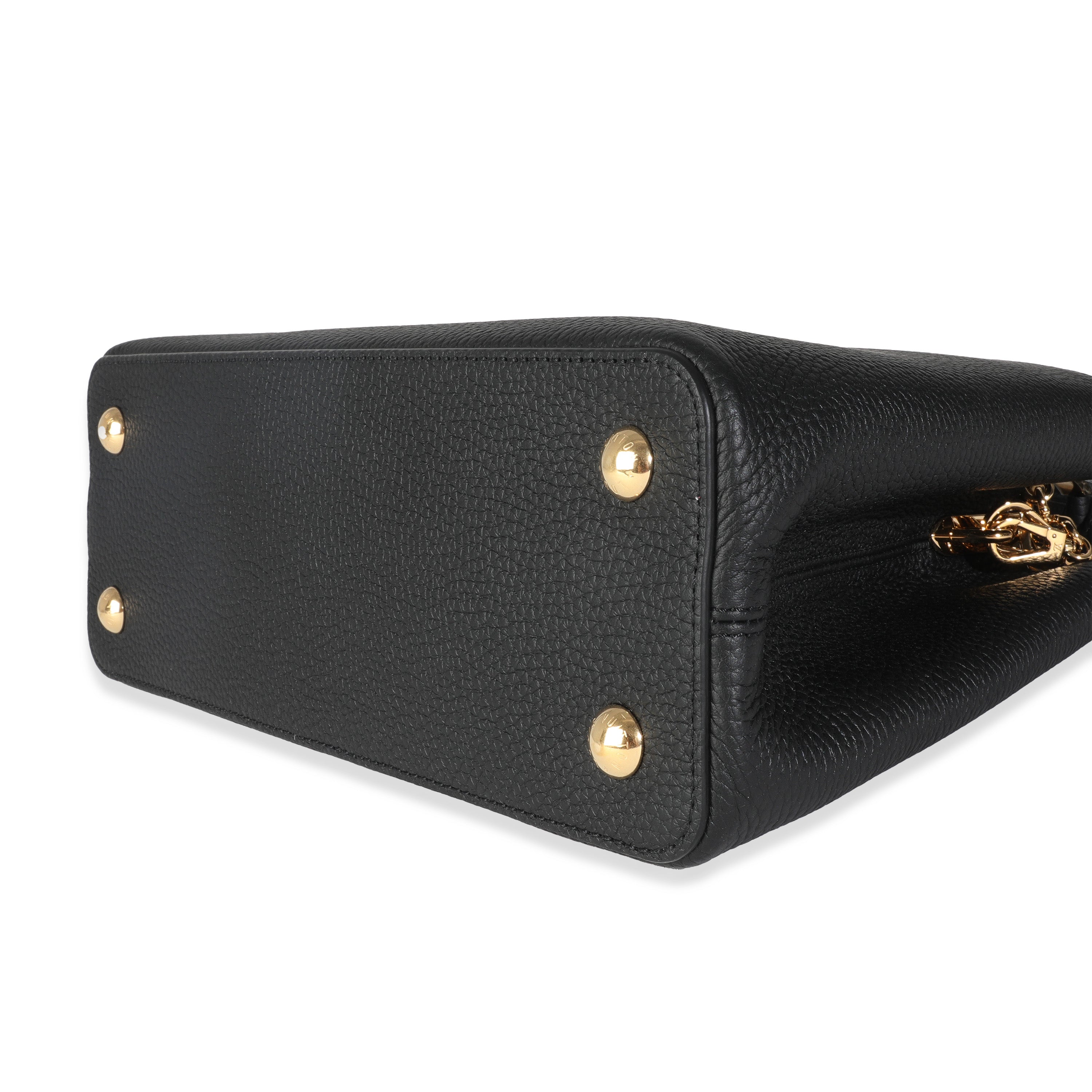 Louis Vuitton x TM Black Taurillon Capucines MM