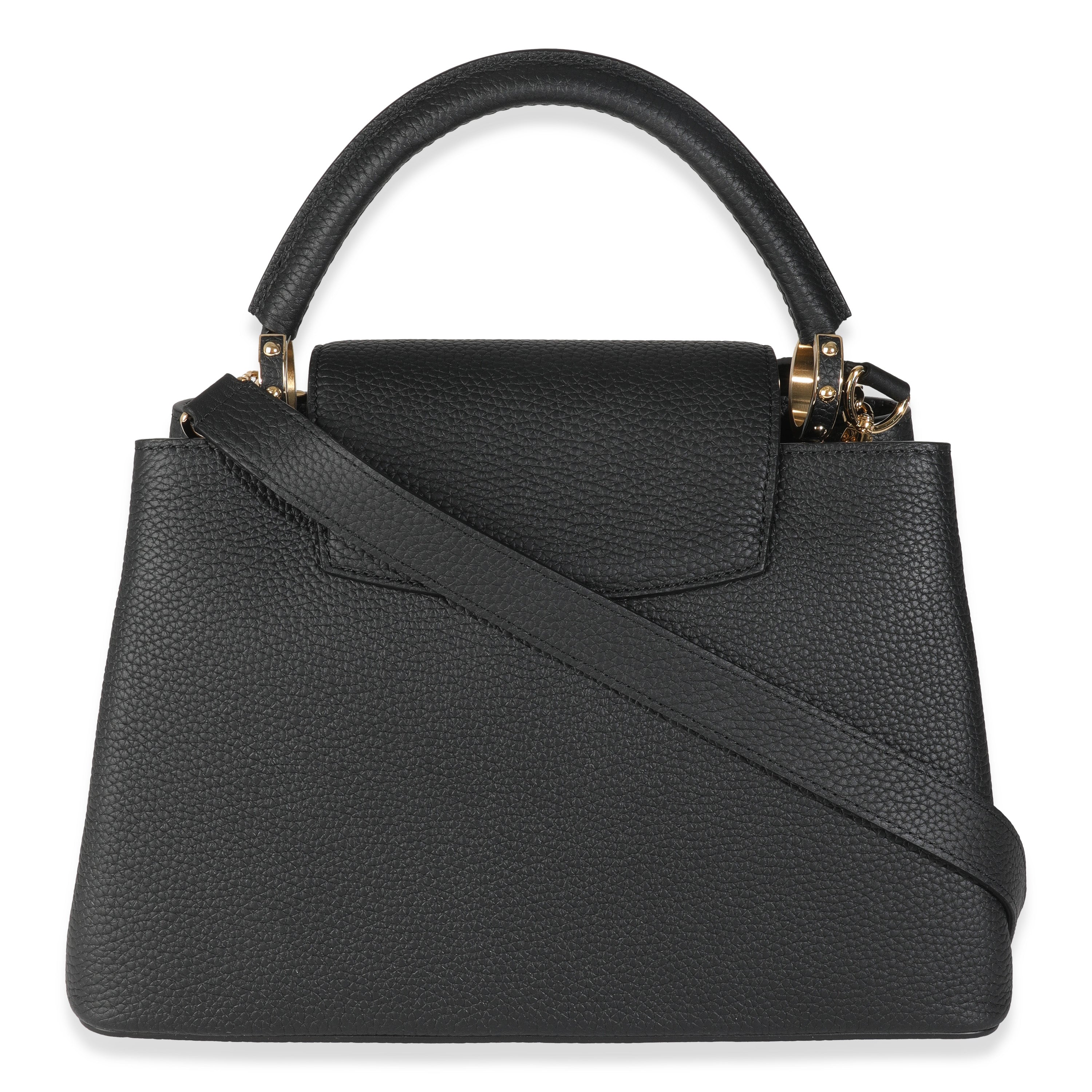 Louis Vuitton x TM Black Taurillon Capucines MM