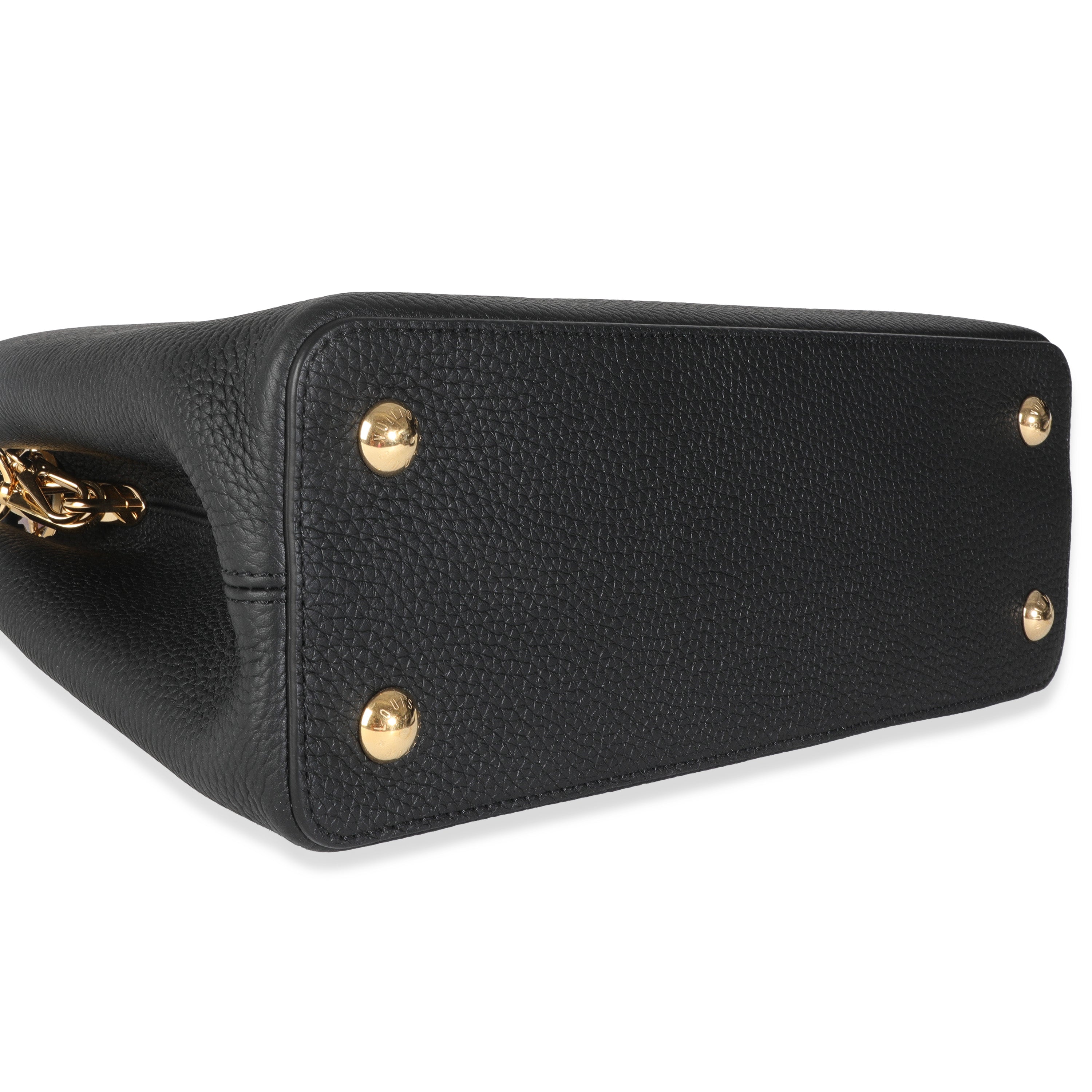 Louis Vuitton x TM Black Taurillon Capucines MM