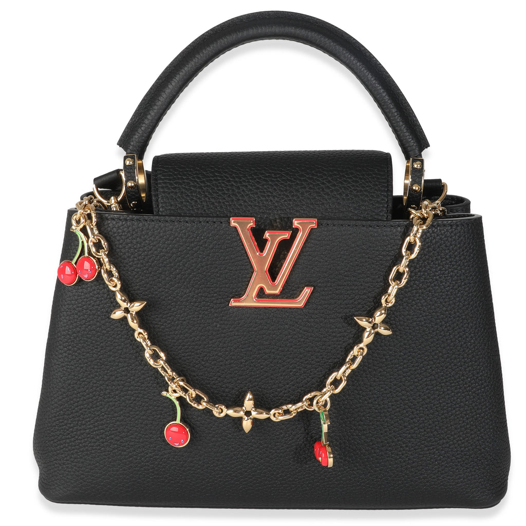 Louis Vuitton x TM Black Taurillon Capucines MM
