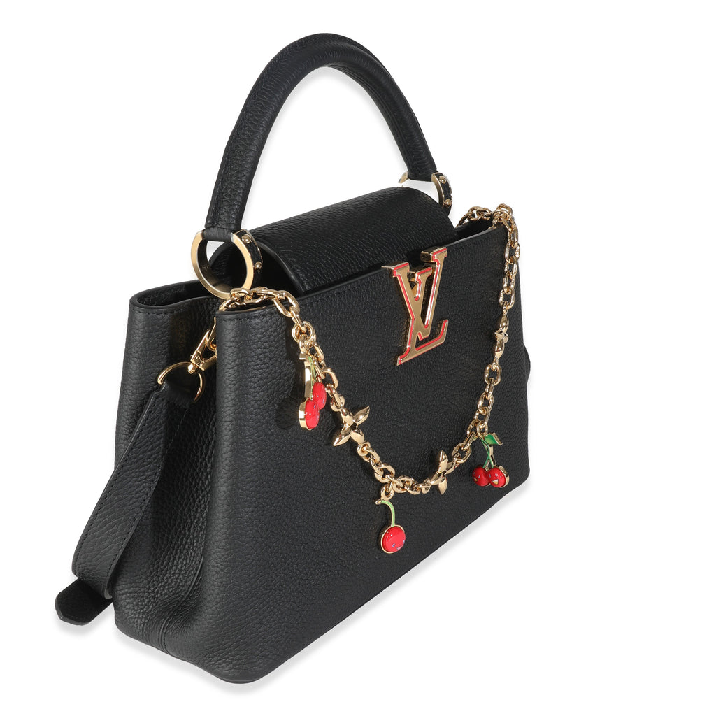 Louis Vuitton x TM Black Taurillon Capucines MM