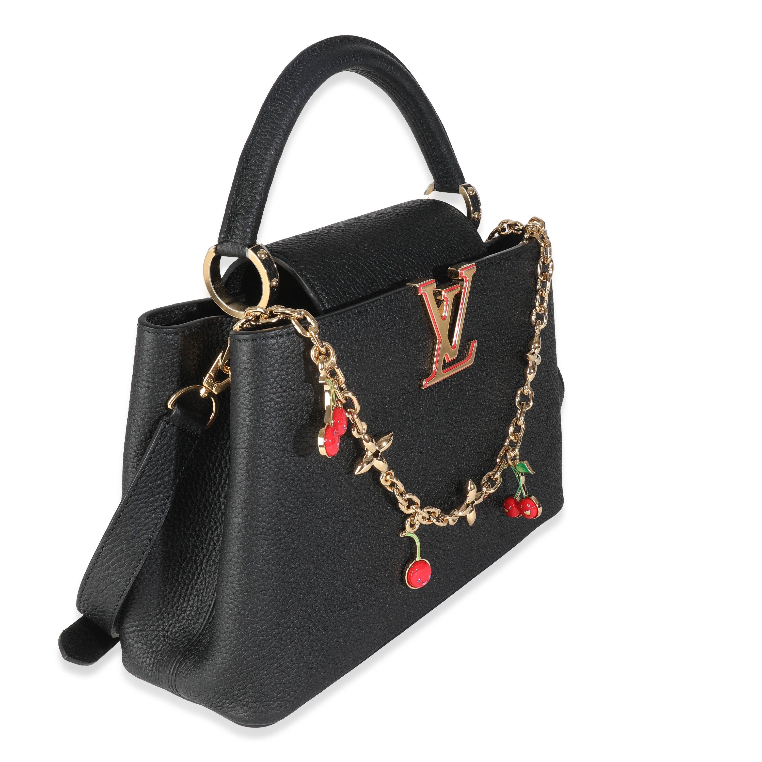 Louis Vuitton x TM Black Taurillon Capucines MM