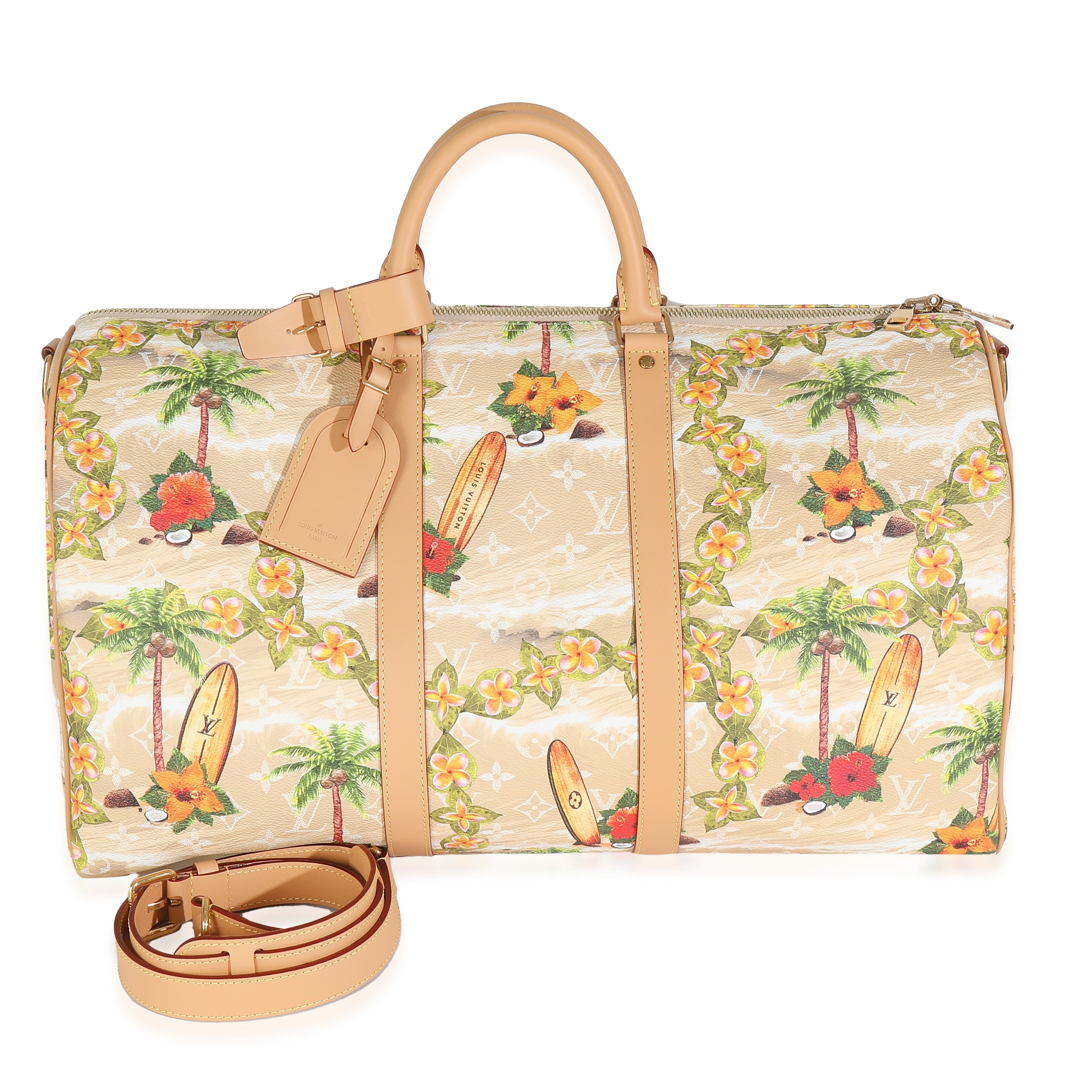 Louis Vuitton Monogram Surfin Keepall Bandouliere 50 Sand