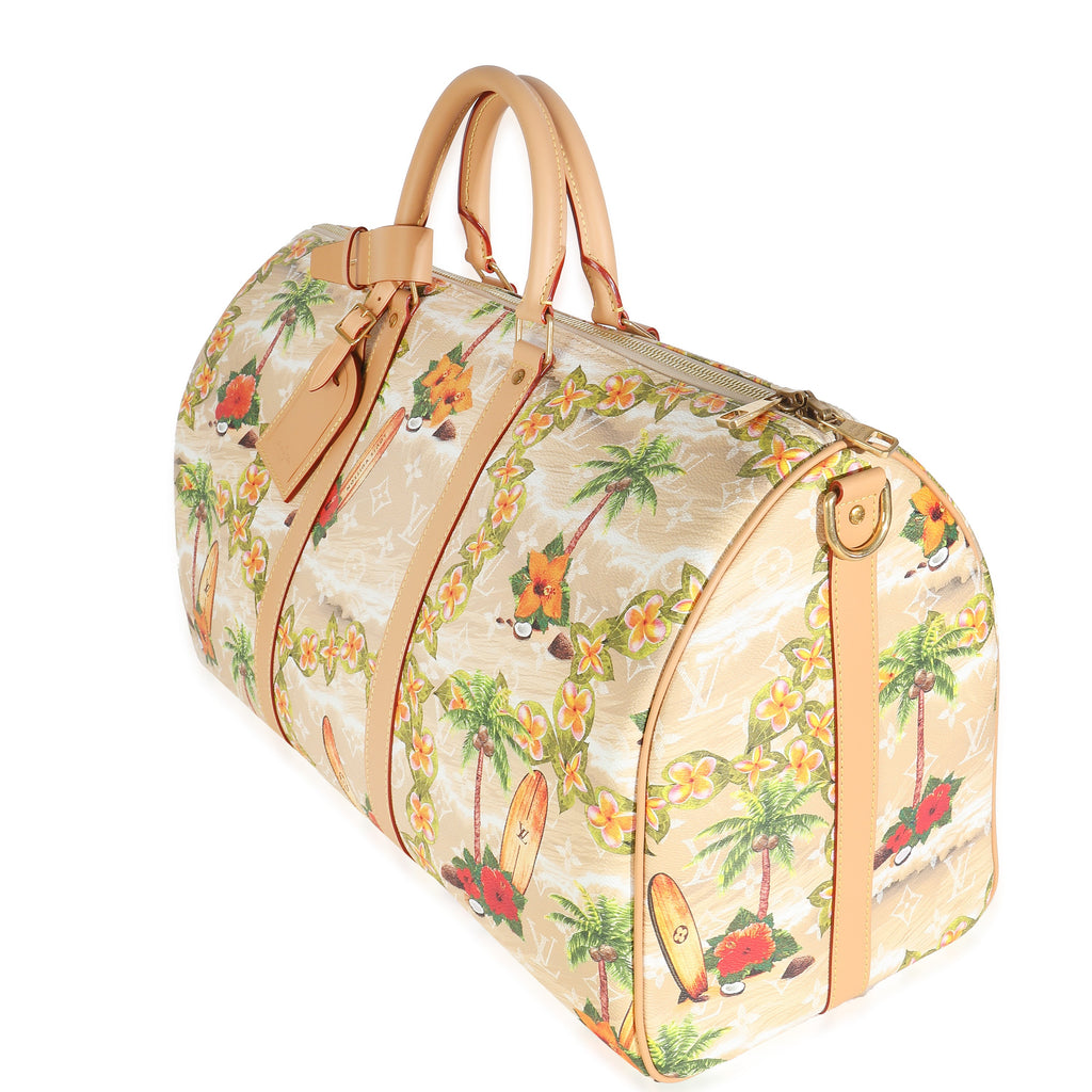 Louis Vuitton Monogram Surfin Keepall Bandouliere 50 Sand